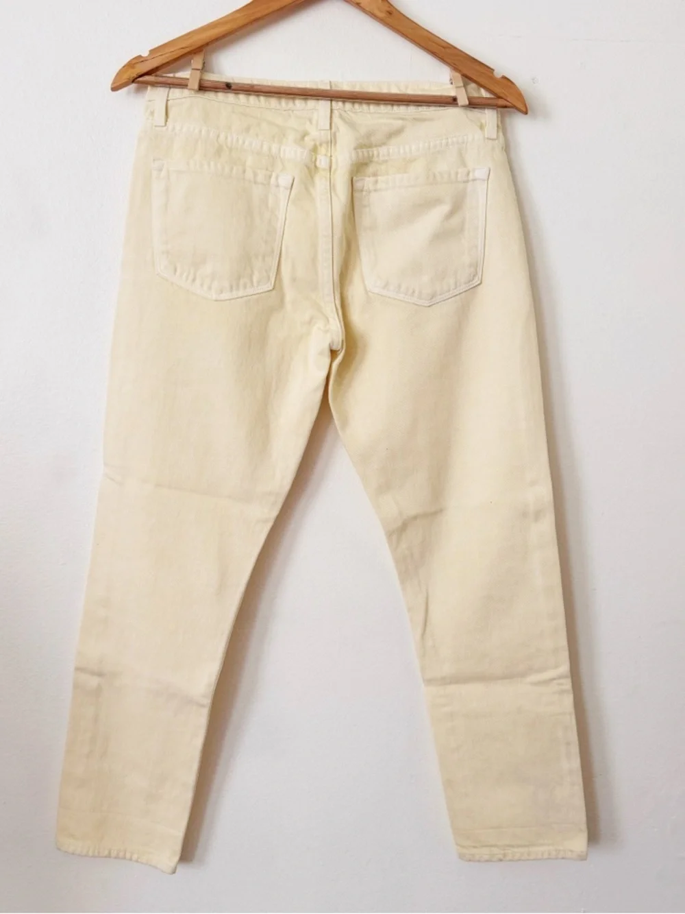 J Brand Light Yellow Straight Jeans 26